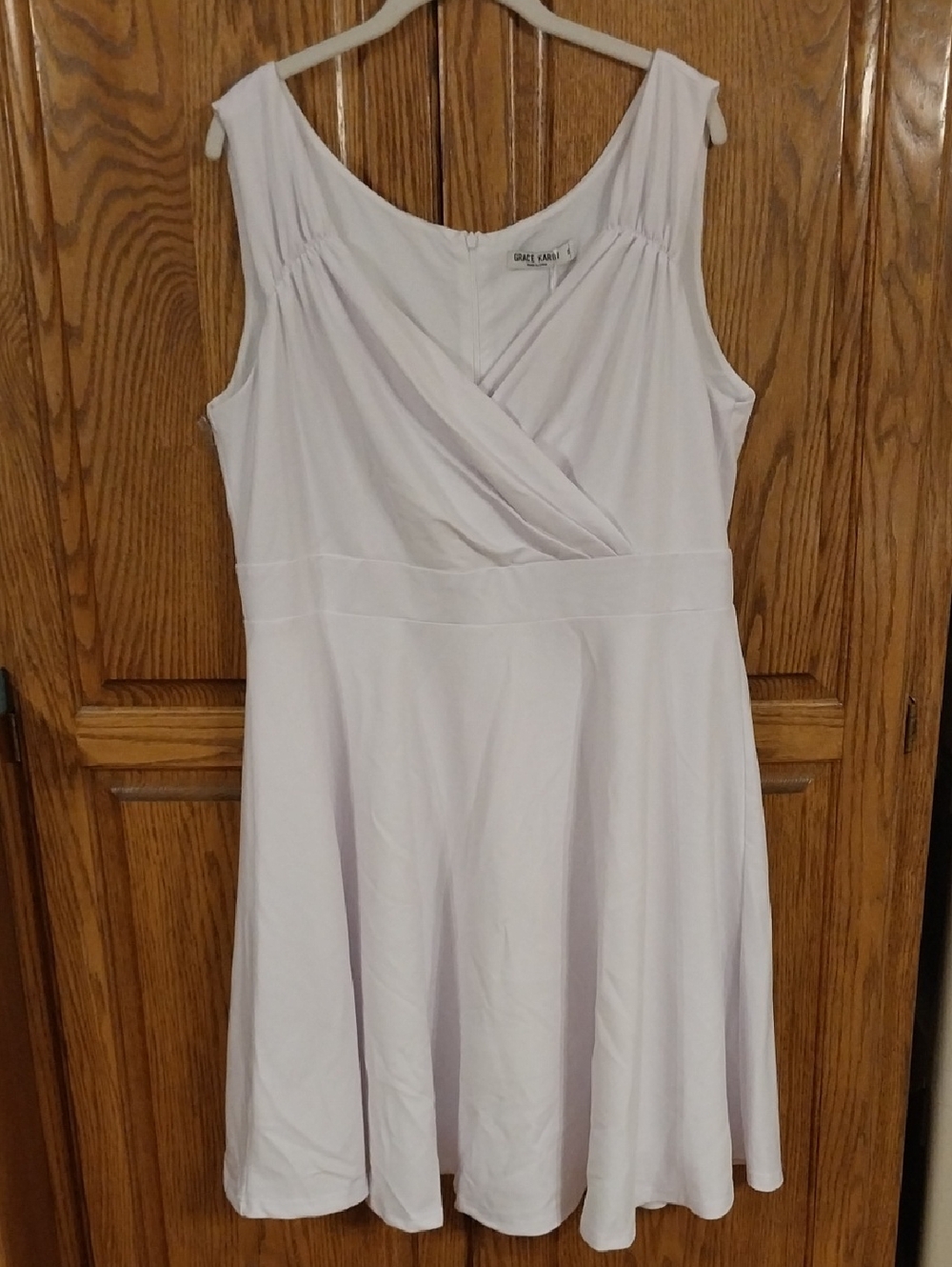 Grace Karin NWT Fit &‎ Flare Dress Size XXL White Sleeveless Coquette Timeless